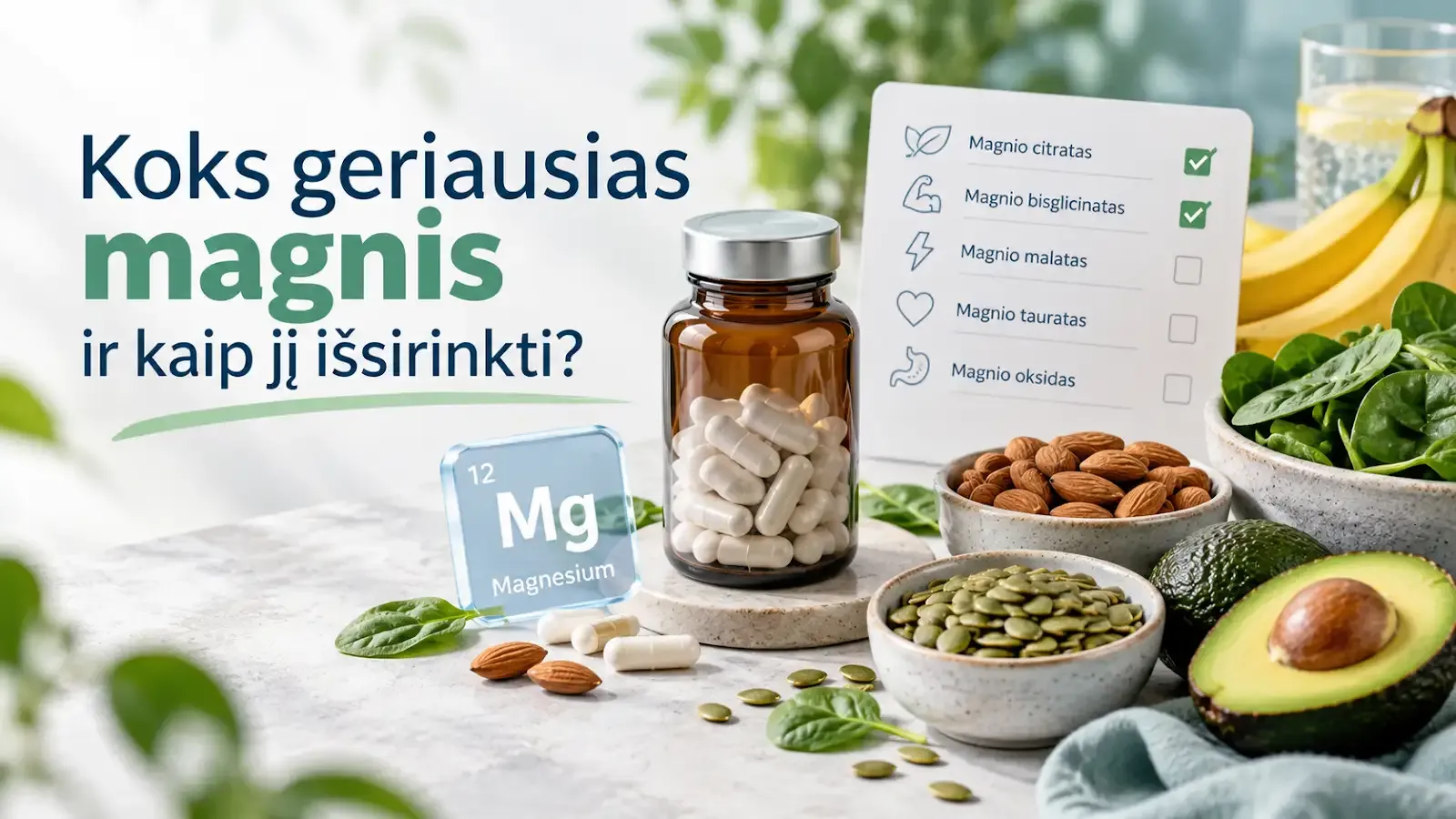 Koks geriausias magnis ir kaip jį išsirinkti?